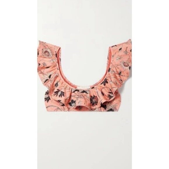 Ulla Johnson Other - EUC ULLA JOHNSON Azores Paisley Ruffle Bikini Top Womens Medium *Top Only*